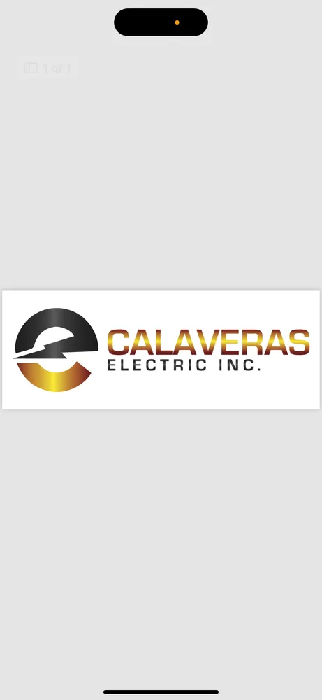 Slide of Calaveras Electric