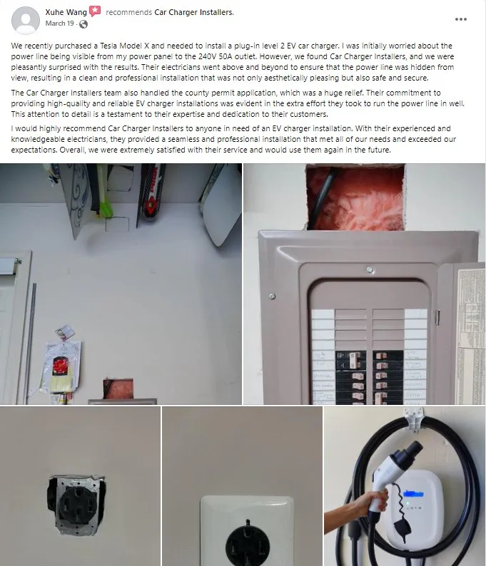 Slide of Car Charging Installers