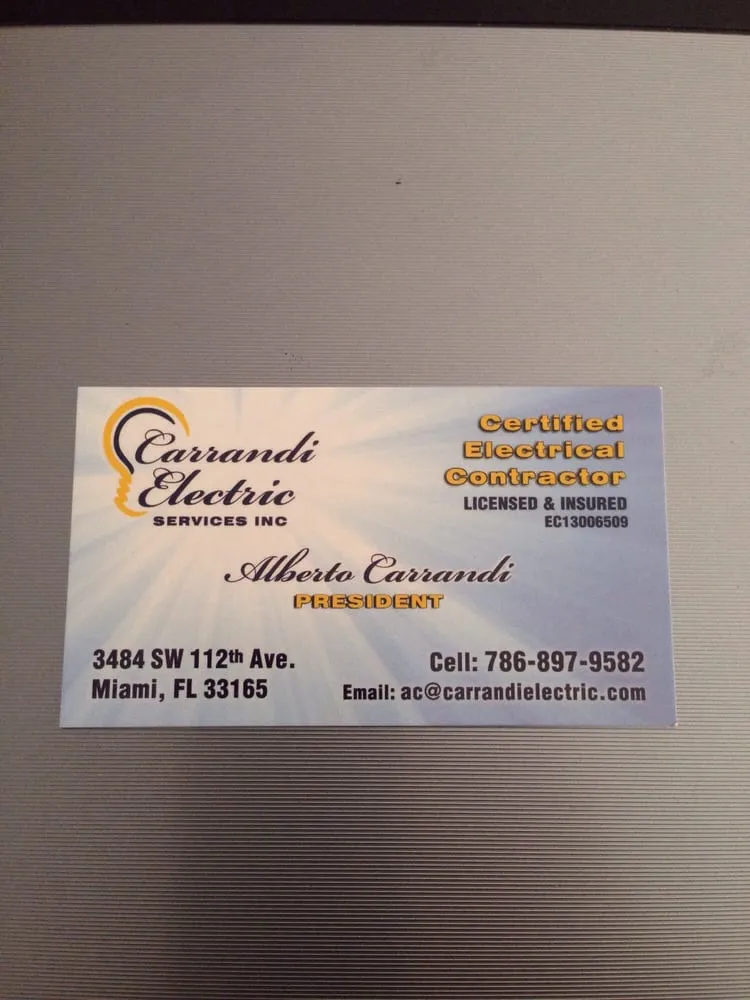 Slide of Carrandi Electric Services