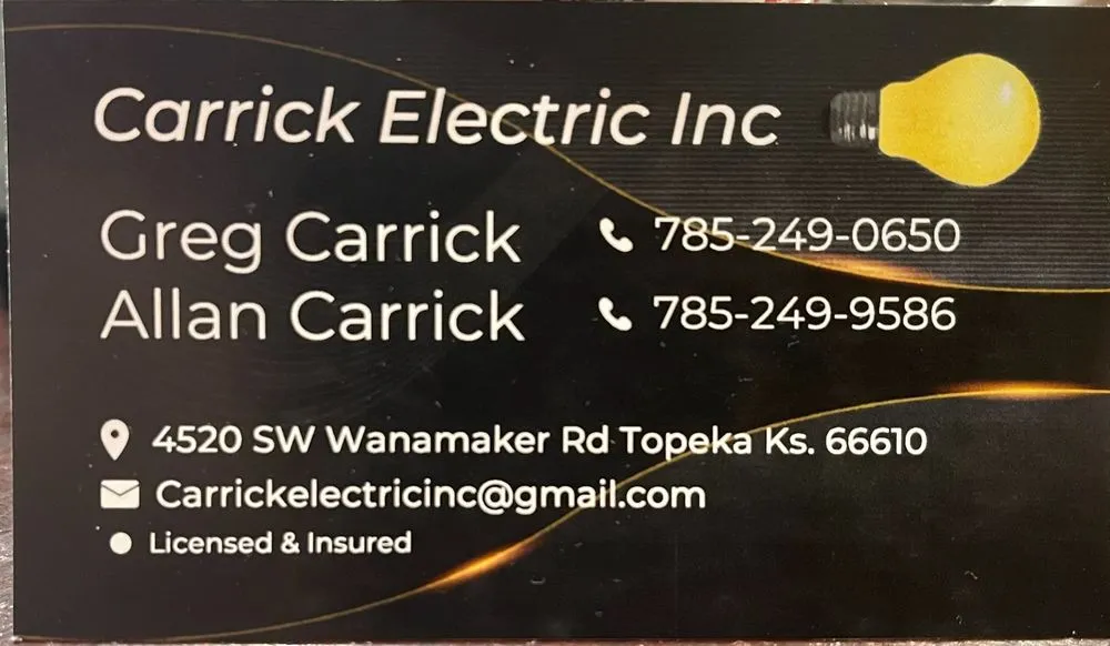 Slide of Carrick Electric