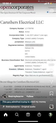 Caruthers Electrical Contracting Logo