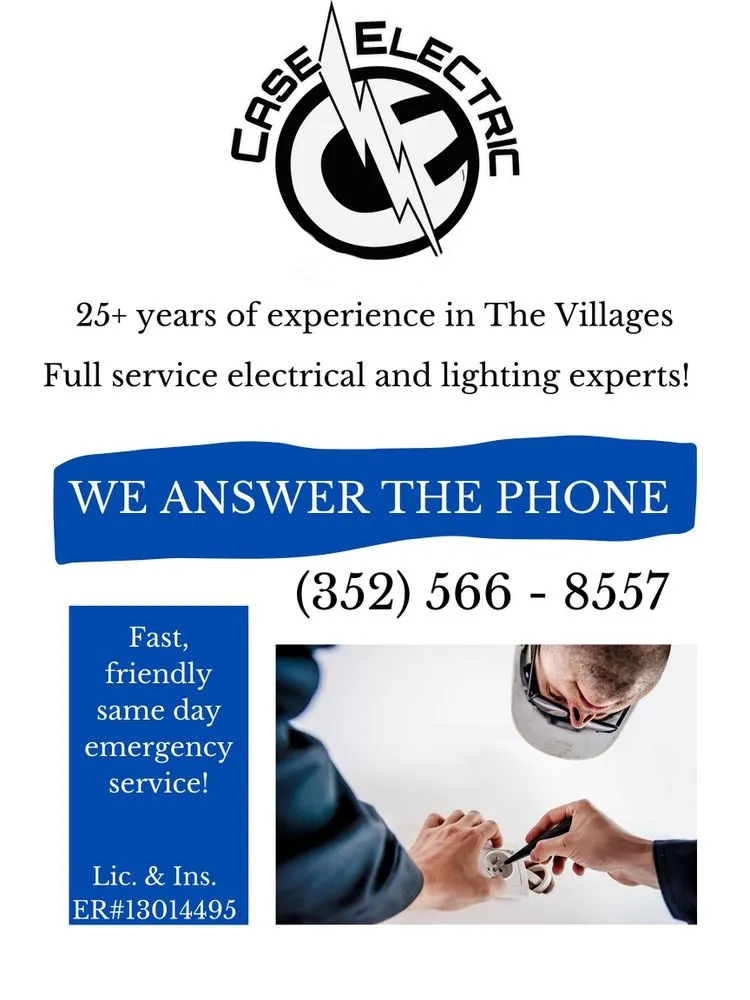 Licensed emergency electrical service in ,  by Case Electric LLC
