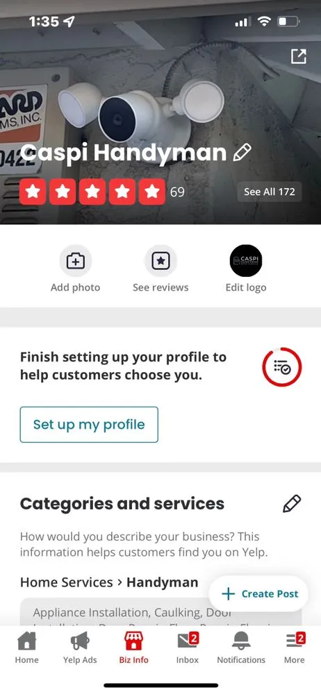 Slide of Caspi Handyman