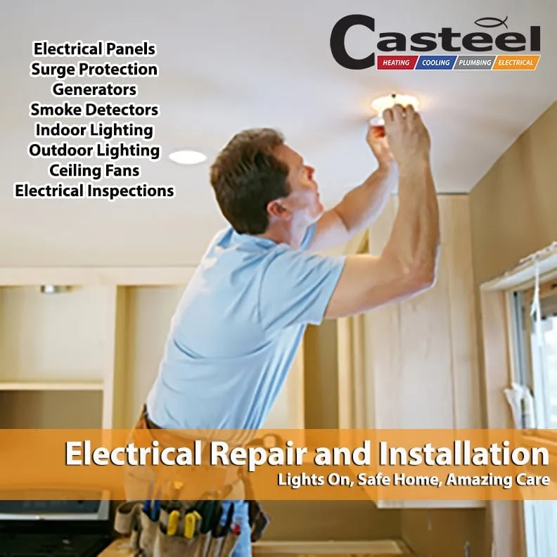 Emergency electrical service for homes in emergency electrical service, by