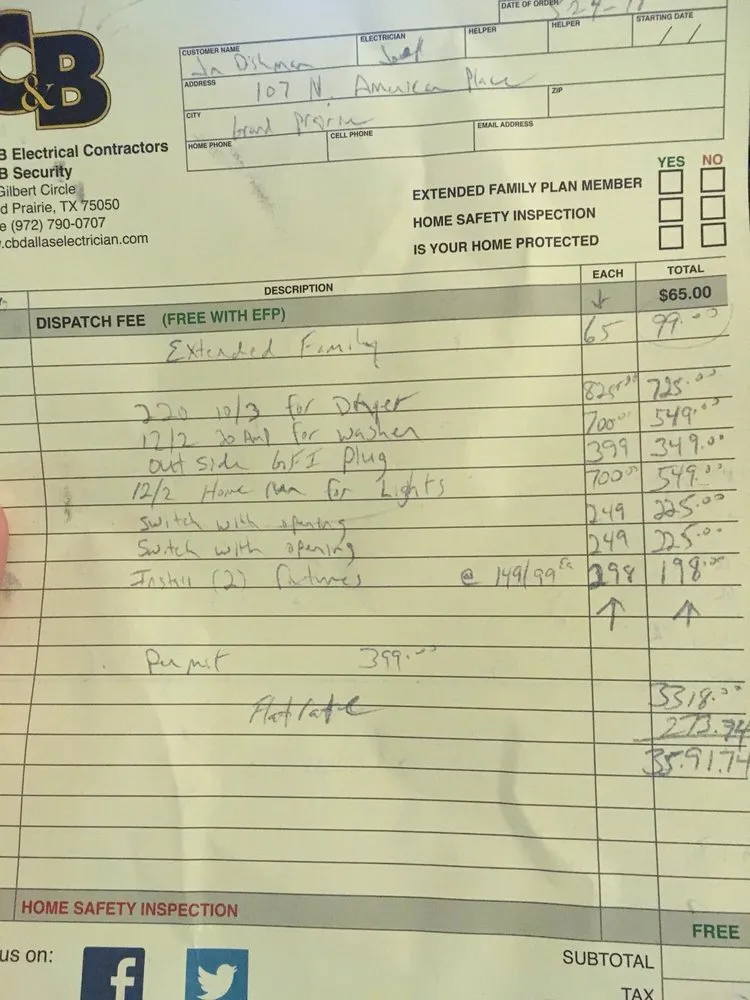 Slide of C&B Electric