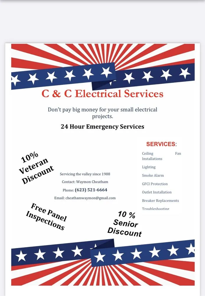 Slide of C&C Electrical Services