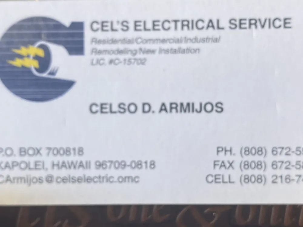 Slide of Cel’s Electrical Service