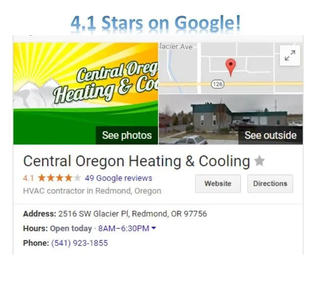 Slide of Central Oregon Heating - Redmond