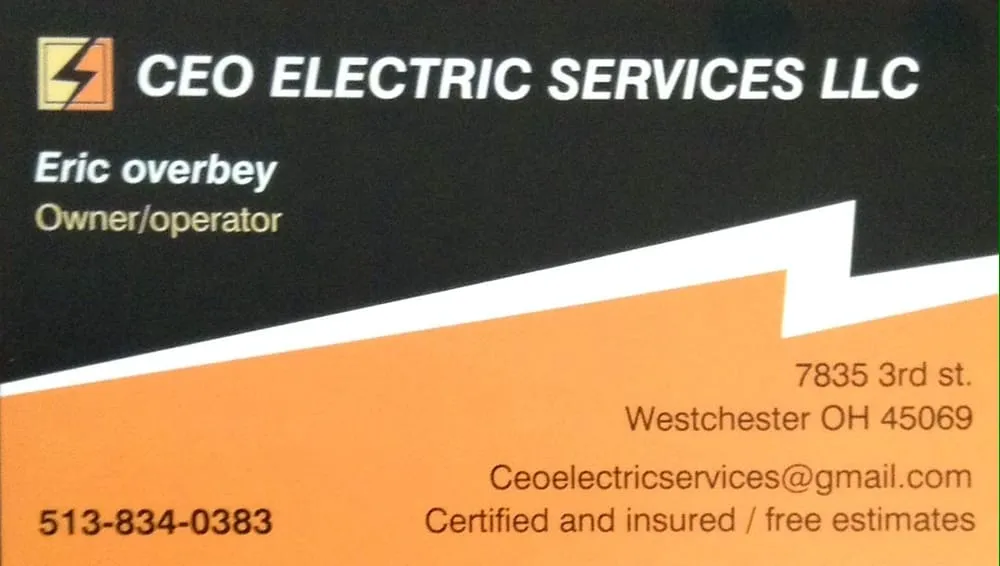 Slide of CEO Electric Services