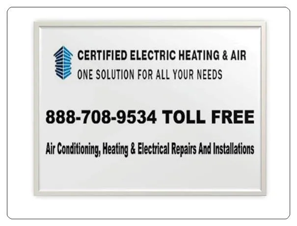 Slide of Certified Electric Heating & Air