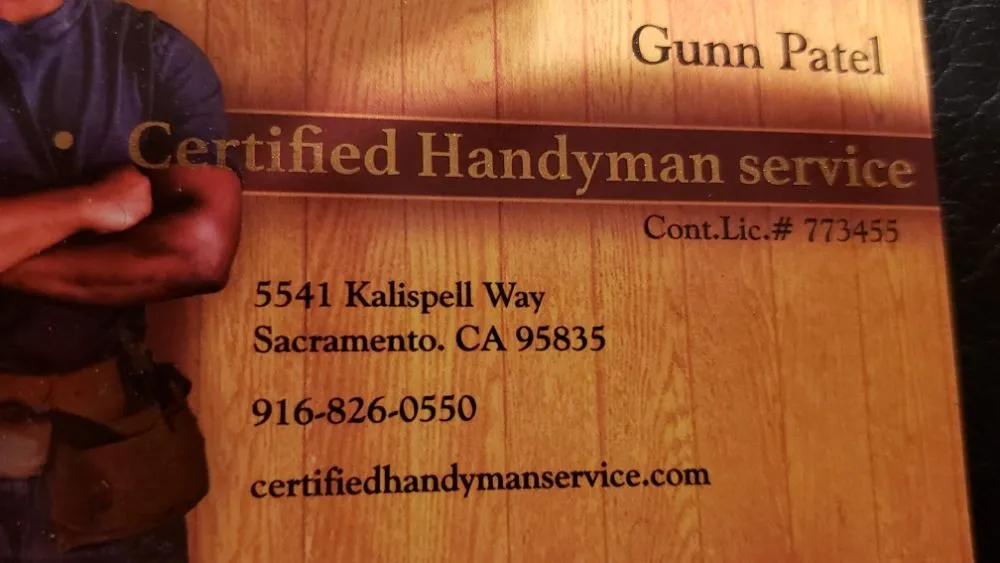Slide of Certified Handyman Service