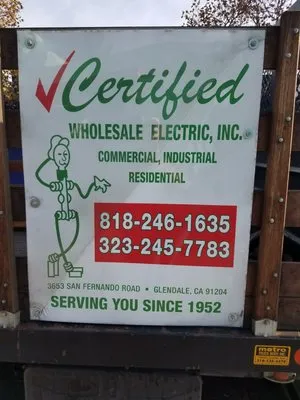 Certified Wholesale Electric Logo