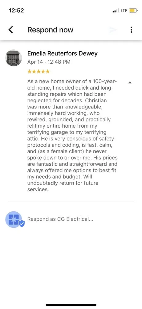 Slide of CG Electrical