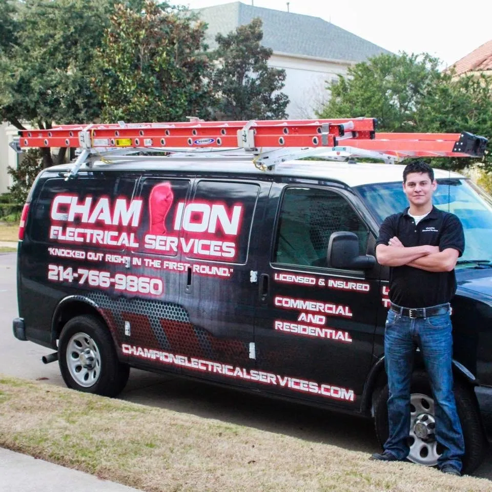 Slide of Champion Electrical Services
