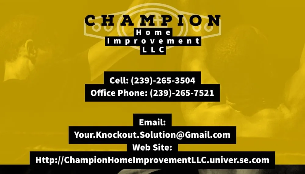 Slide of Champion Home Improvement