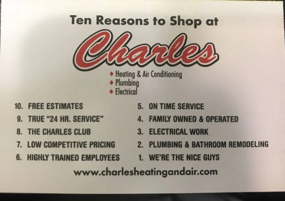 Slide of Charles Heating, Air Conditioning, Plumbing & Electrical