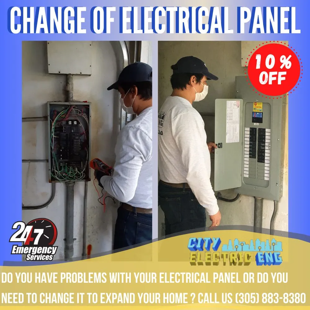 Professional electrical service for homes in panel upgrade,  by 