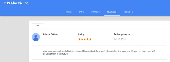 Slide of CJS Electric