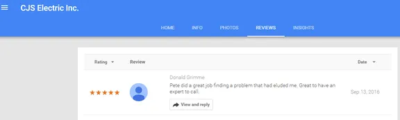 Slide of CJS Electric