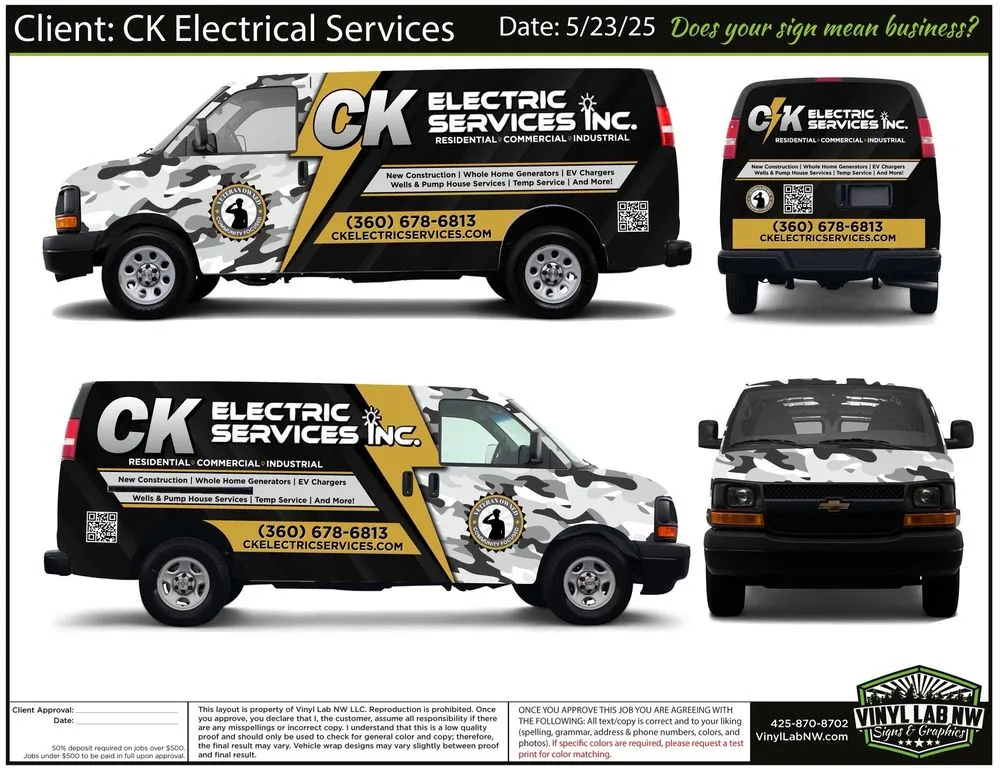 Slide of CK Electric Services