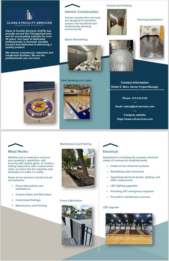 Slide of Class A Facility Services