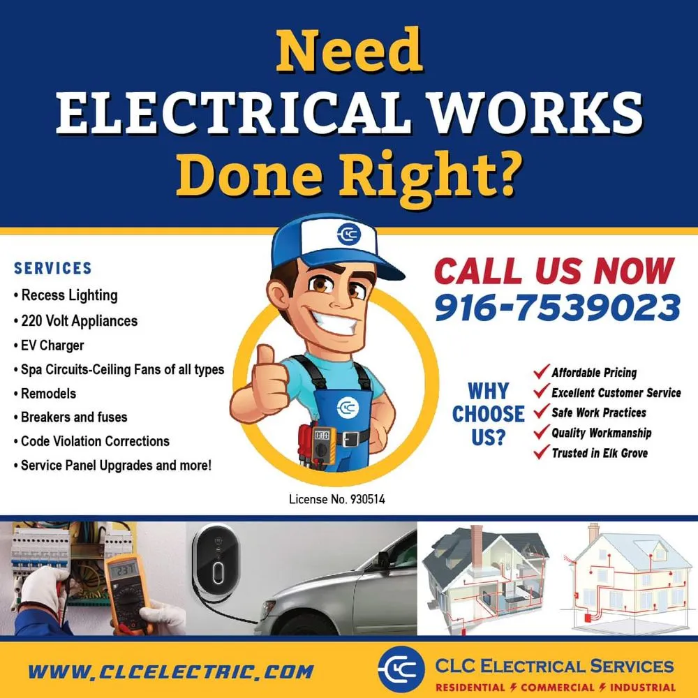 Slide of CLC Electrical Services