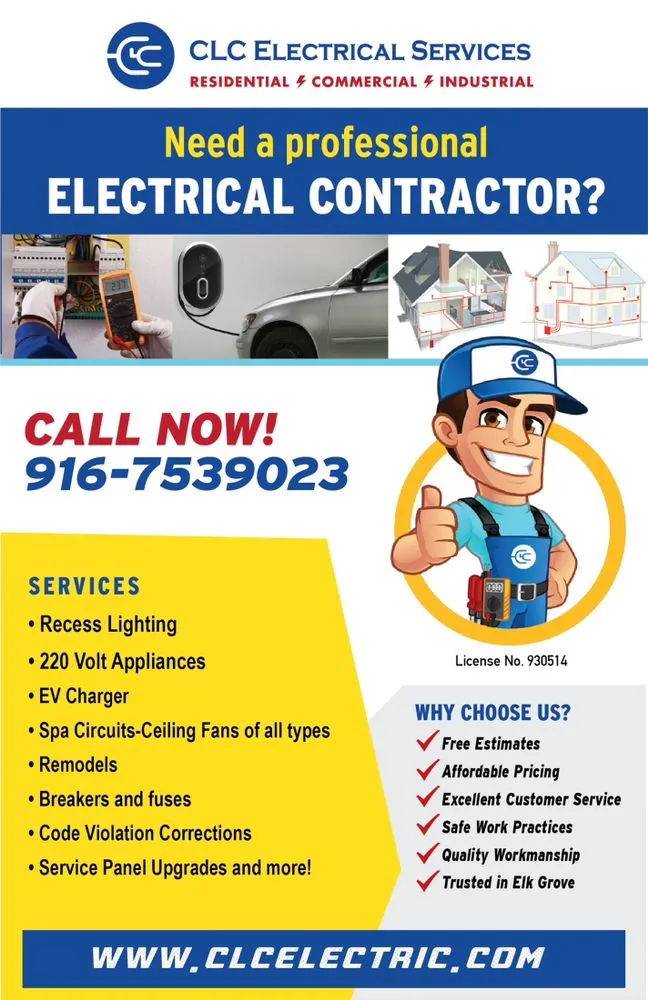 Slide of CLC Electrical Services