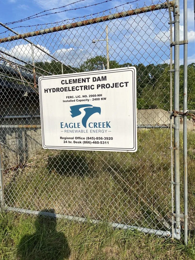 Slide of Clement Hydro-Electric Dam