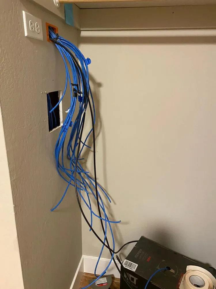 Professional electrician providing wiring installation in ,