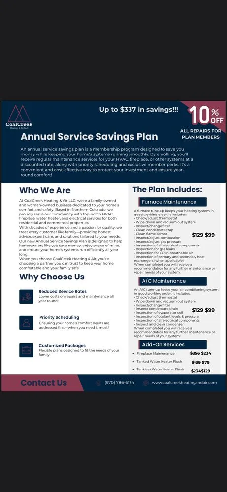 Slide of Coal Creek Heating Air Electric