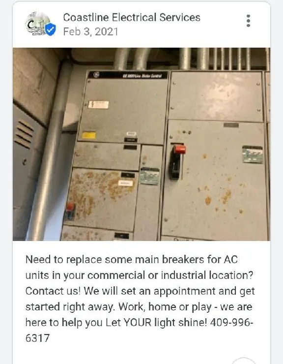 Slide of Coastline Electrical Services