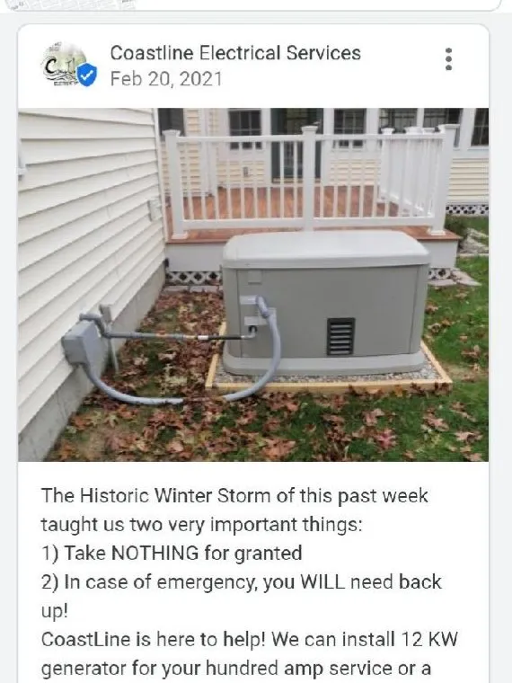 Slide of Coastline Electrical Services