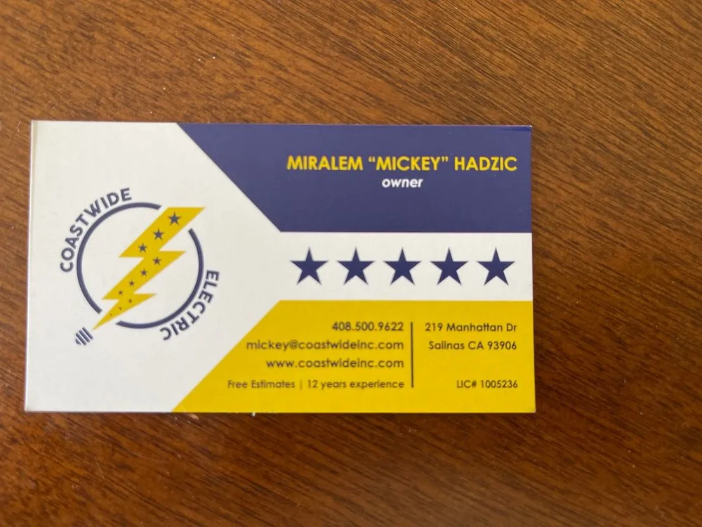 Slide of Coastwide Electric