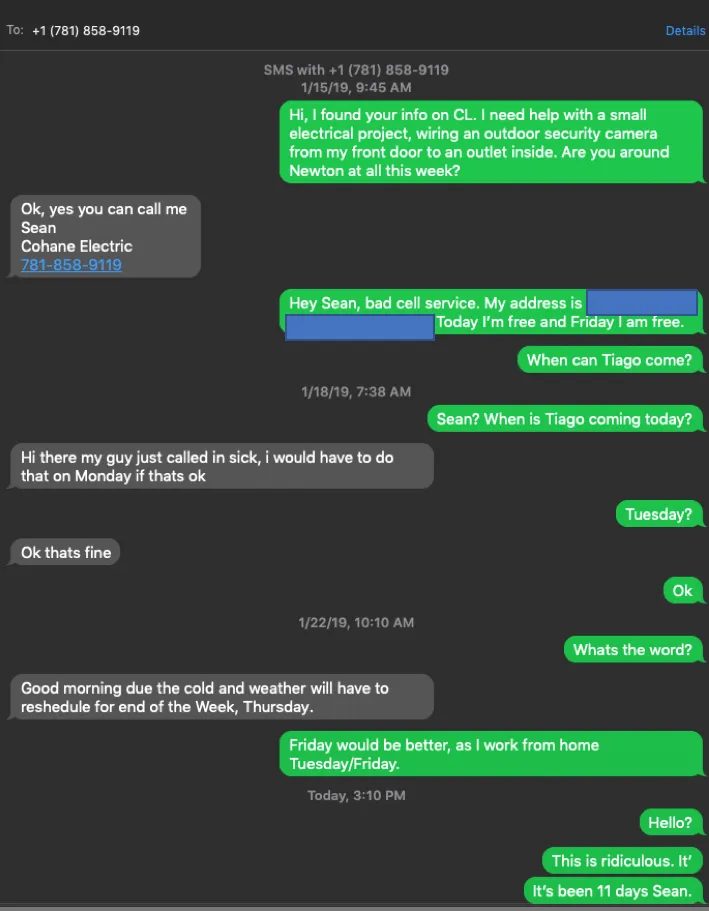 Slide of Cohane Electric & Contracting