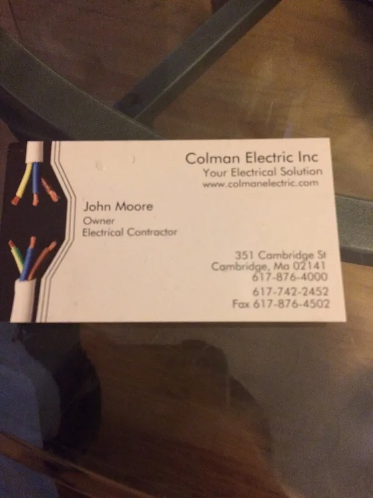 Slide of Colman Electric