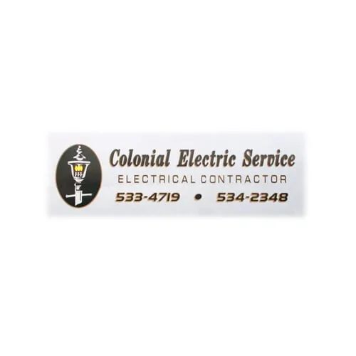 Slide of Colonial Electric Service