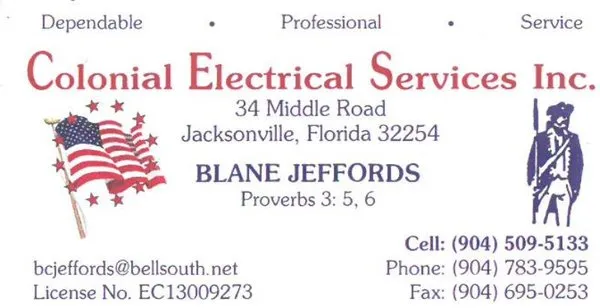 Colonial Electrical Services Logo