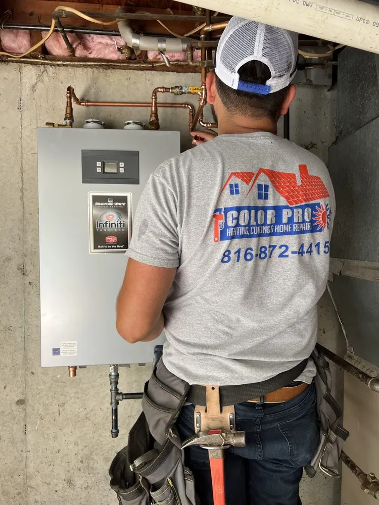 Slide of Color Pro Heating , Cooling & Home repairs.