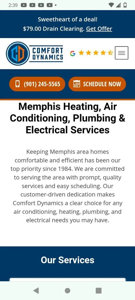 Expert emergency electrical service service in Cordova, TN - Comfort Dynamics Cooling, Heating, Plumbing & Electrical