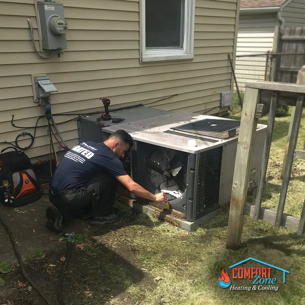 Slide of Comfort Zone Heating and Cooling