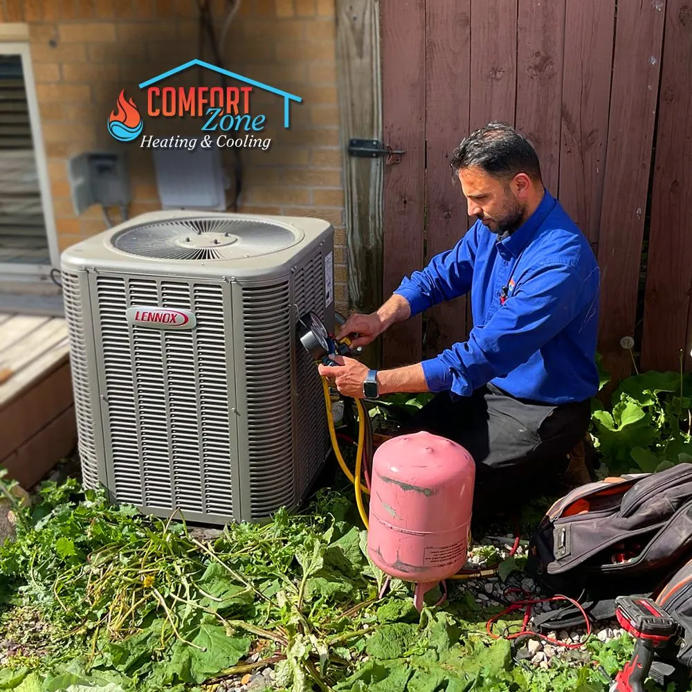 Slide of Comfort Zone Heating and Cooling