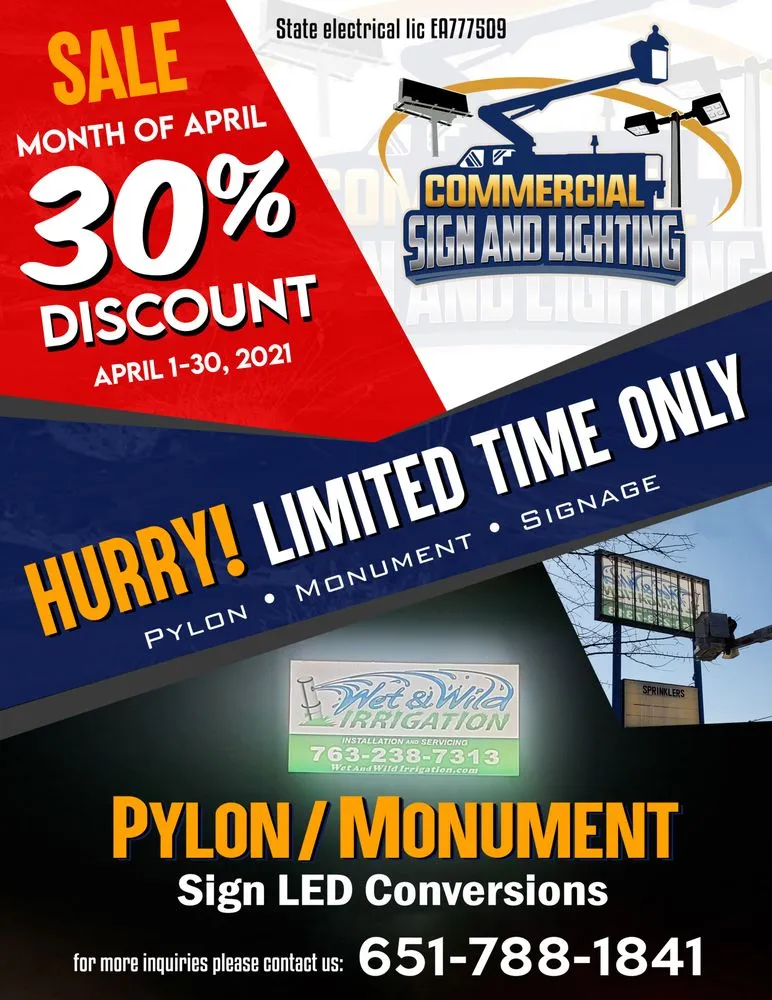 Slide of Commercial Sign and Lighting