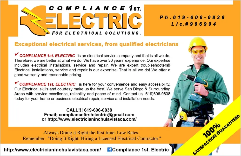 Slide of Compliance 1st Electric