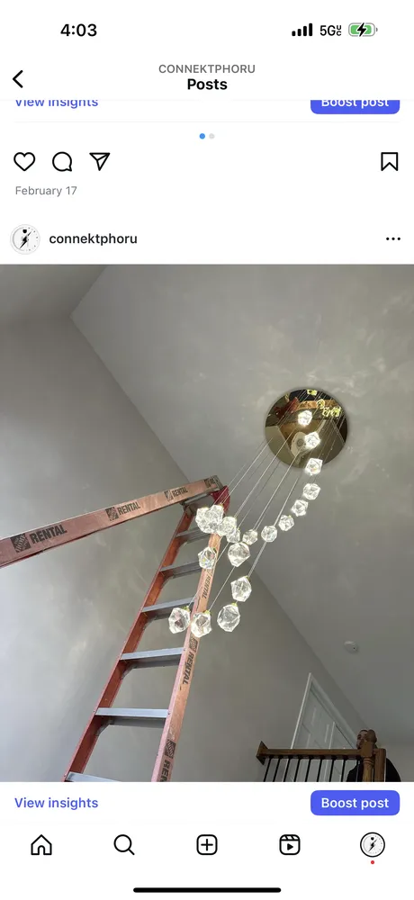 Trusted electrical service for homes in lighting installation,  by 