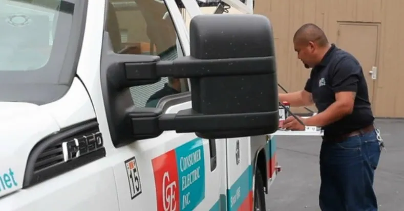 Certified electrician providing panel upgrade in , 