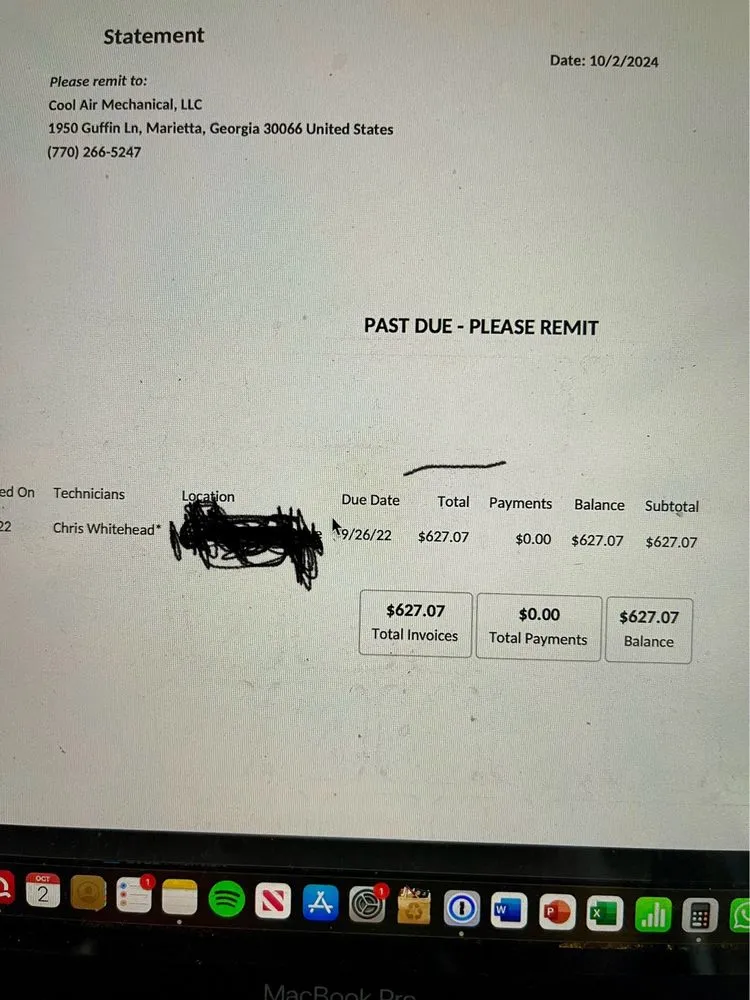 Slide of Cool Air Mechanical