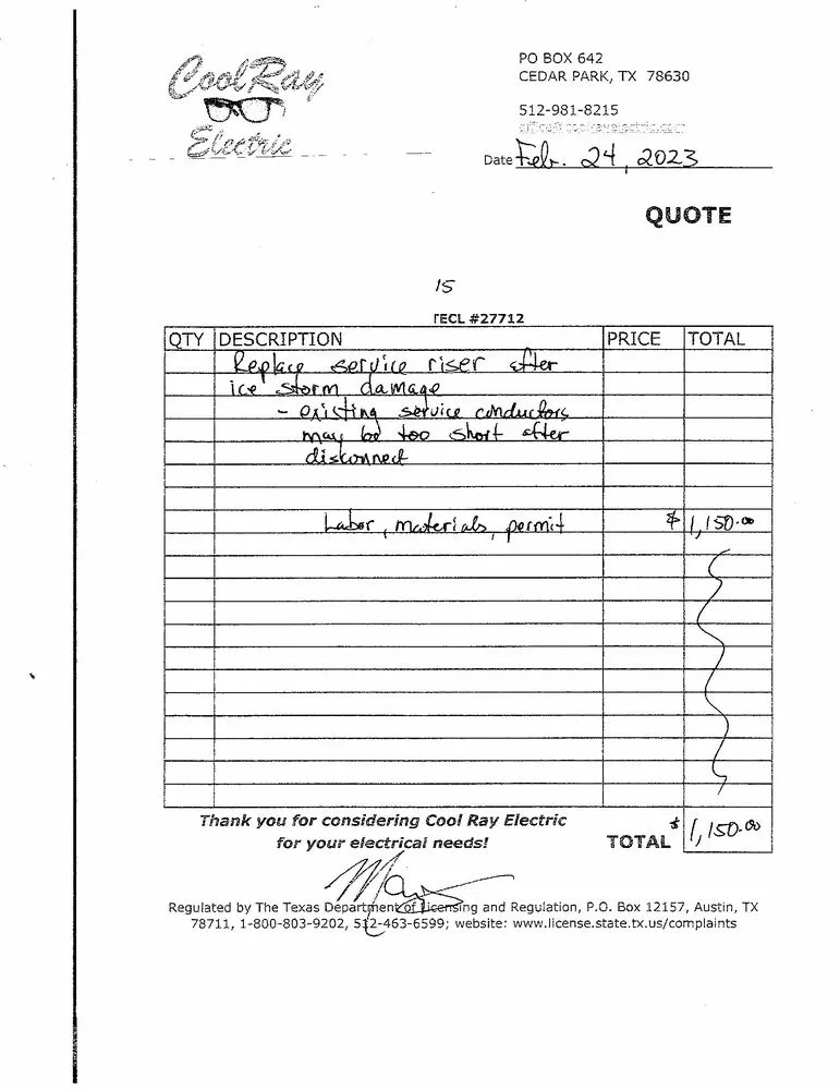 Slide of Cool Ray Electric