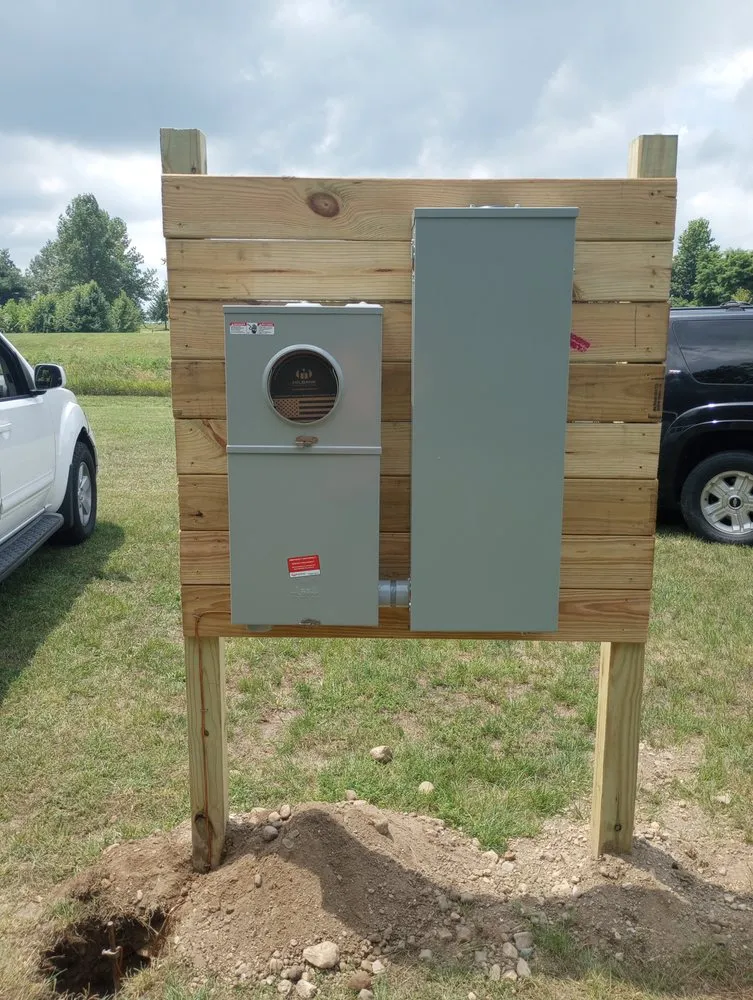 Slide of Copper Electric Service