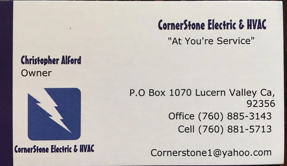 Slide of CornerStone Electric & HVAC
