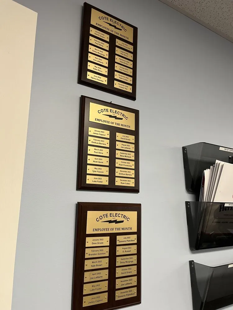 Slide of Cote Electric